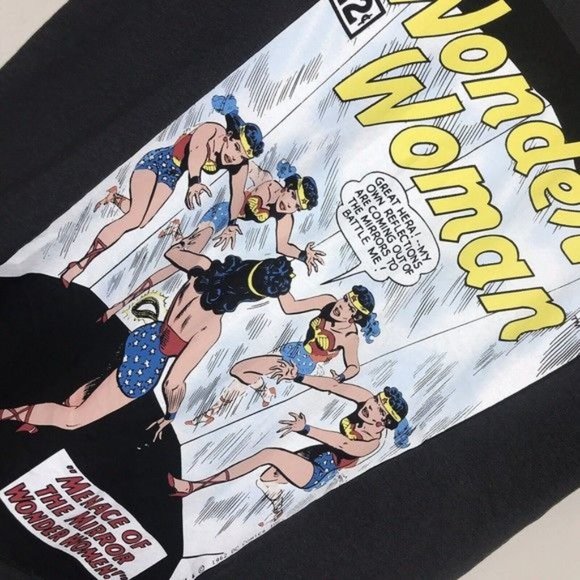 H&M DC Comics Wonder Woman Graphic Tee Charcoal Size XS - Picture 7 of 9